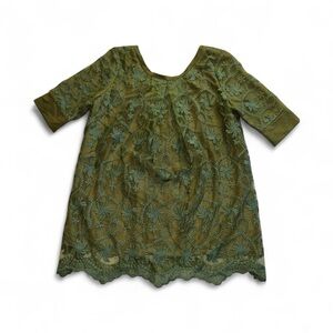 Elegant Green Lace Blouse